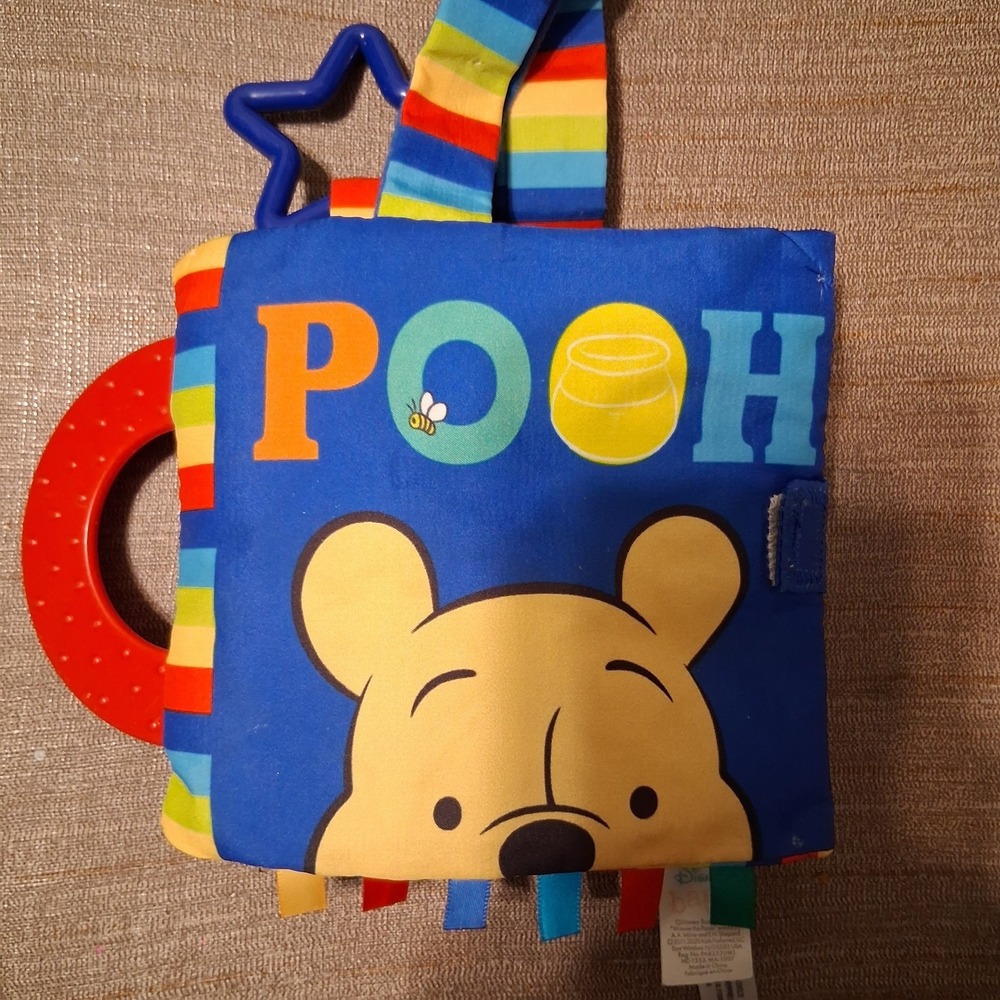 Disney Baby Winnie The Pooh Accordion Crinkle Soft Book EUC - Picture 3 of 7